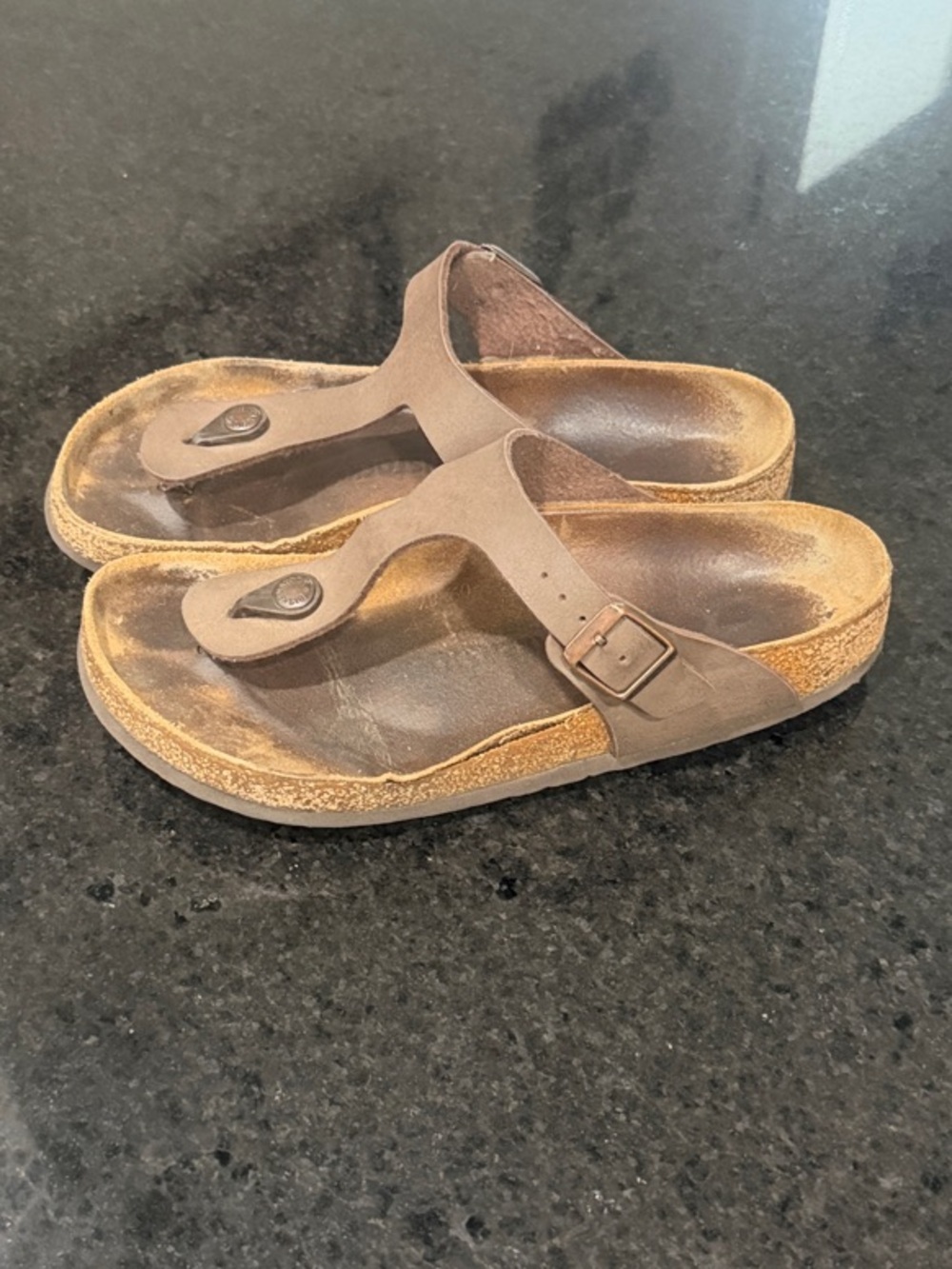 Birkenstock Brown Gizeh Leather Thong - Picture 2 of 12